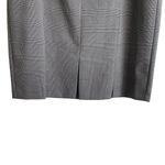 Womens Pleated Midi Skirt 16P Brown Plaid Ribbon Waist Tie Academia Y2K Retro Photo 5