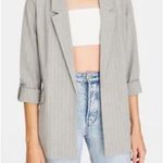 Stradivarius  casual Gray Pinstripe Blazer size XS Photo 0