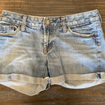 American Eagle  Cuffed denim shorts size 0 Photo 0