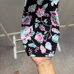 kim rogers Black Floral Quarter Button Blouse Photo 5