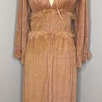 A Tentative Atelier‎ Velvet Cottagecore Dress Gold Size 36 Photo 0