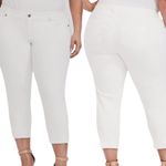 Torrid  New White High Rise Boyfriend Raw Hem Cuffed Crop Jeans Women's Size 26 Photo 8