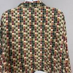 Vintage Blouse DIY Crop Top‎ Block Pattern Long Sleeve Funky Button Photo 3