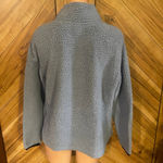 PINK - Victoria's Secret VS PINK Blue Small Sherpa Half Zip Pullover Jacket Photo 5