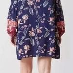 Billabong  Pink & Blue Floral Just Like You Dress Medium Boho Peasant Flowy Photo 1