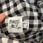 Princess Polly  Top Black and White Gingham Tie Back Size 6 Photo 3