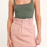 blanc de blanc large women’s Gwen paper bag mini tan homecoming Honolulu NWT Photo 1