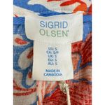 Sigrid Olsen NWT Linen Blend Floral Maxi Dress S Coastal Resort Vacation Style Photo 4