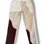 PacSun  Eco Tan Brown Paneled High rise Mom Jeans Ginger Panel Color Block 24 Photo 4