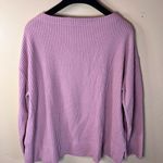 Splendid  Womens Oversized Waffle Knit Pink‎ Cozy Sweater Size Medium Outdoor Photo 5