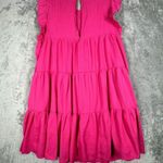 After Market Dress Women Large Pink Tiered Babydoll Dress Corquette Peasant Boho Photo 2