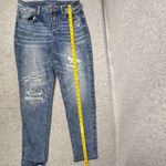 Maurice's  Women's High Rise Boyfriend Distressed Button Fly Jeans Size 6 Blue Photo 6