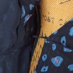 Sugar Lips  "Neon Carnival" Blue and Pink Leopard Print Chiffon Wrap Blouse Photo 11