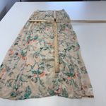 Billabong Skirt Womens Large Pink Gauze Slit Front Flowy Beach Boho Floral Maxi Photo 6