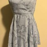 Lulus NWT  Days of Beauty Dusty Blue Burnout Floral Skater Dress size medium Photo 0