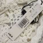 Elie Tahari NWT Vara Crochet Knit Maxi in Antique White Lace-up Back Dress S Photo 6