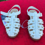 Universal Threads Women's Winnie Studded Fisherman Sandals - Universal Thread Off-White size 6.5 Photo 0