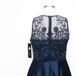 Adrianna Papell Adrianna Pappel - Beaded Bodice Combo Taffeta Long Dress Photo 12