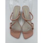 Intentionally Blank Heeled Sandal Pink Nude Size 8 Strappy Block Heel Photo 3