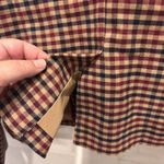 Merona Vintage Tan Red Blue Plaid Check Wool Blend Preppy Academia Blazer 10 Photo 7