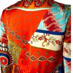 CAbi Tie Front Patchwork Tunic Multicolor
Kimono Cover Up 3/4 Sleeve XS Photo 7