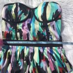 Ark & Co. Abstract Colorful Strapless Dress Small Wedding Prom Lightweight Chic Photo 3