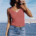 Princess Polly  Red Halter Top Photo 0