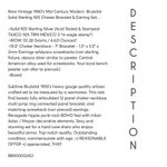 STERLING MID CENTURY MODERN CHOKER BRACELET EARRINGS COLLECTIBLE ARTICULATED SET Silver Photo 13