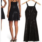 Guess  Sequin Fit & Flare Skater Dress Size‎ 2, BLACK- NWT Photo 3