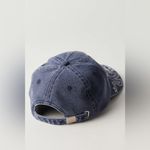 Free People NWT  Understated Leather Reiko Washed Baseball Hat In Washed Black Photo 3