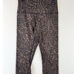Lululemon Womens Leggings Brown Black Align High Rise Crop Camo Size 8 Photo 2