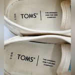 Toms Shoes Women’s 8.5 Cardones Indio White Canvas Photo 4