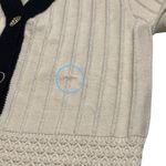 THML Crochet Detail Cardigan Cream Preppy Academia Old Money Cottagecore M Photo 7