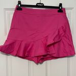Flying Tomato NWT Women’s Deep Roots Pink Twill Ruffled Hem Skort Size Large Photo 2