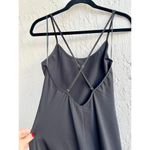 Amanda Uprichard Marianna Feather Trim Knee Length Dress Black Women's small Photo 5