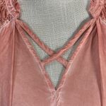 Umgee Mineral Washed Coral Sleeveless Swing Dress Size Large Photo 4