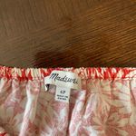 Madewell Red and White button down Floral Skirt size 6P Photo 3