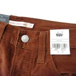 Levi's NWT Ribcage Straight Ankle in Tortoise Shell Stretch Velvet Crop Pants 27 Photo 4