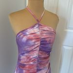 superdown  Ribbed Tie Dye Halter Dress Photo 5