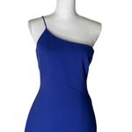 Likely NWT Cassidy Sheath Dress Women’s Size 6 Blue One Shoulder Cocktail Mini Photo 2