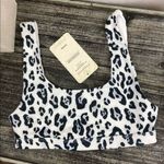 Fabletics  White Animal Print Lola Low impact Sport Athletic Bra XS NEW Photo 1