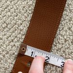 Y2K Faux Snake Skin Belt Thick High Waist Size XS Statement Brown Photo 3