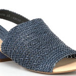 Paul Green  Helena Sandal blue size 5 US 6.5 blue navy Woven leather upper Photo 0