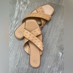 A New Day Nude Studded Criss Cross Slide Sandals Size 7 Like New Condition Photo 6