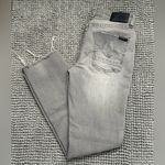Hudson Jeans Grey Cropped Jeans Photo 1