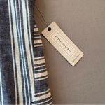 Peyton & Parker Striped Linen Blend Blue and White Dress with Pockets NWT Size M Photo 4