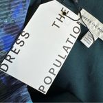 Dress the Population NWT  Bella Dress One Shoulder Blue Floral Maxi Size S Photo 13