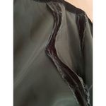 Handmade Vintage Maxi Dress Dark Green Velvet Whimsigoth Cap Sleeve Witchy Women Photo 9