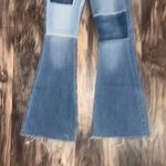 Hollister  Denim Distressed Patchwork Flared Jeans  Photo 5