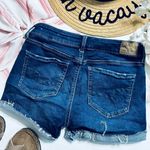 American Eagle  Super Stretch Dark Wash Shortie Denim Shorts Photo 5